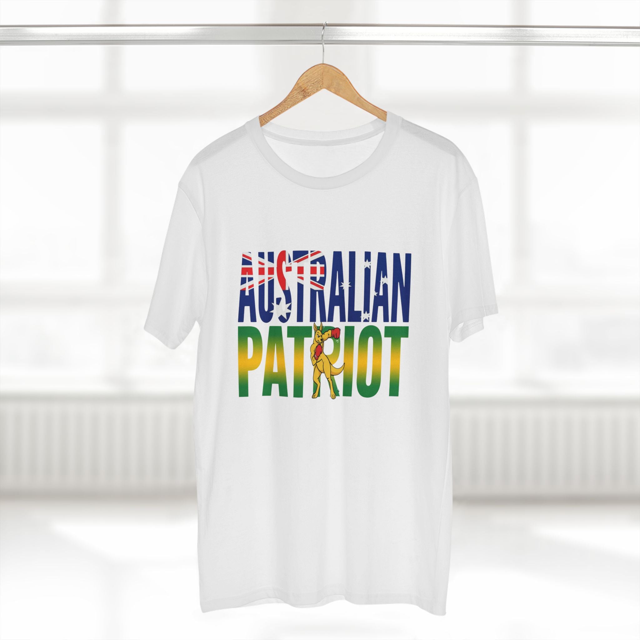 Australian Patriot T-Shirt – Aussie Flag Design with Kangaroo