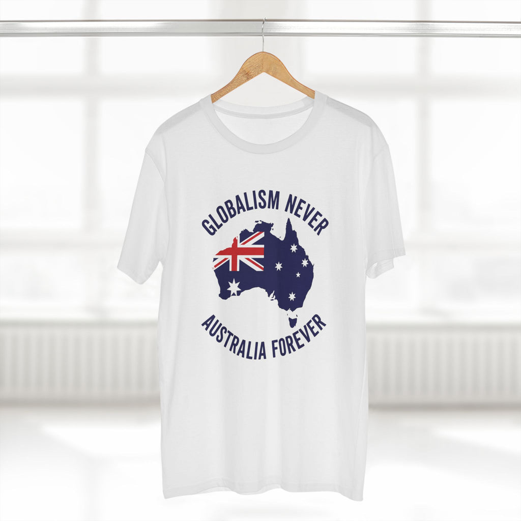 Australia Forever Tee - "Globalism Never" Patriotic Australian Flag T-Shirt
