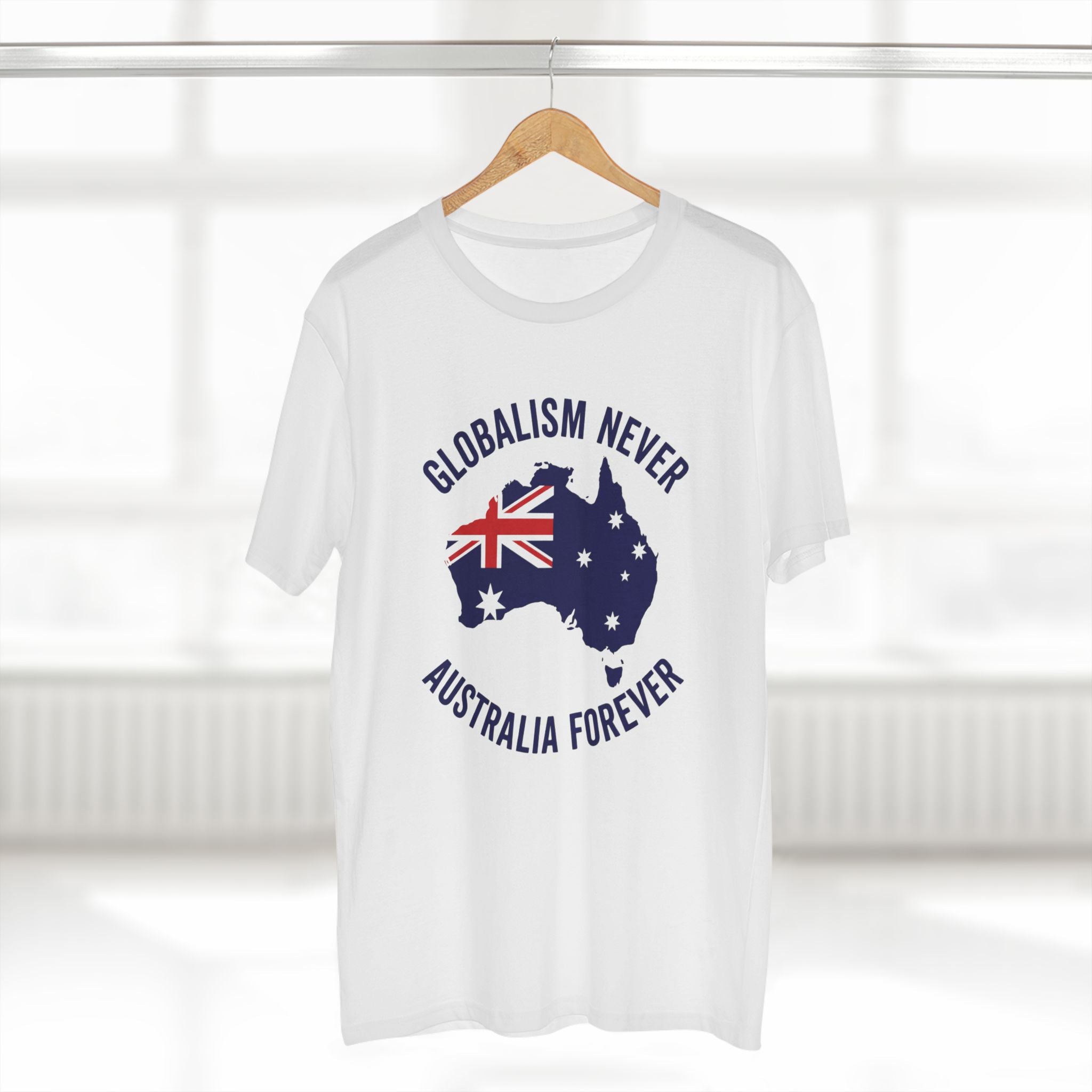 Australia Forever Tee - "Globalism Never" Patriotic Australian Flag T-Shirt