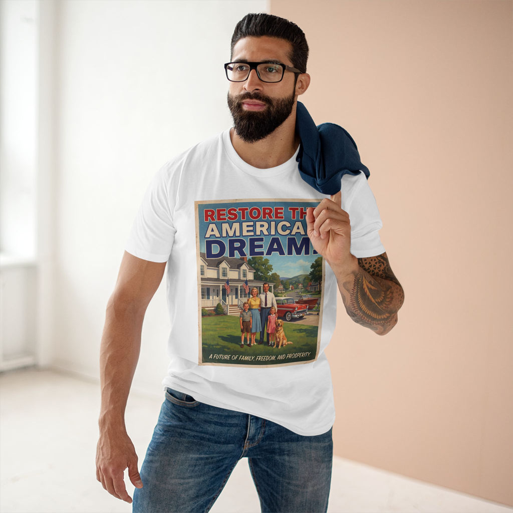 Restore the American Dream T‑Shirt — Retro Family Patriotic Graphic Tee