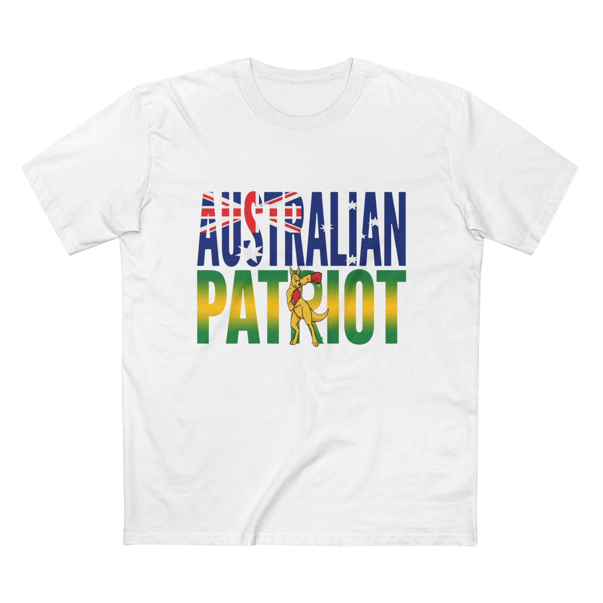 Australian Patriot T-Shirt – Aussie Flag Design with Kangaroo