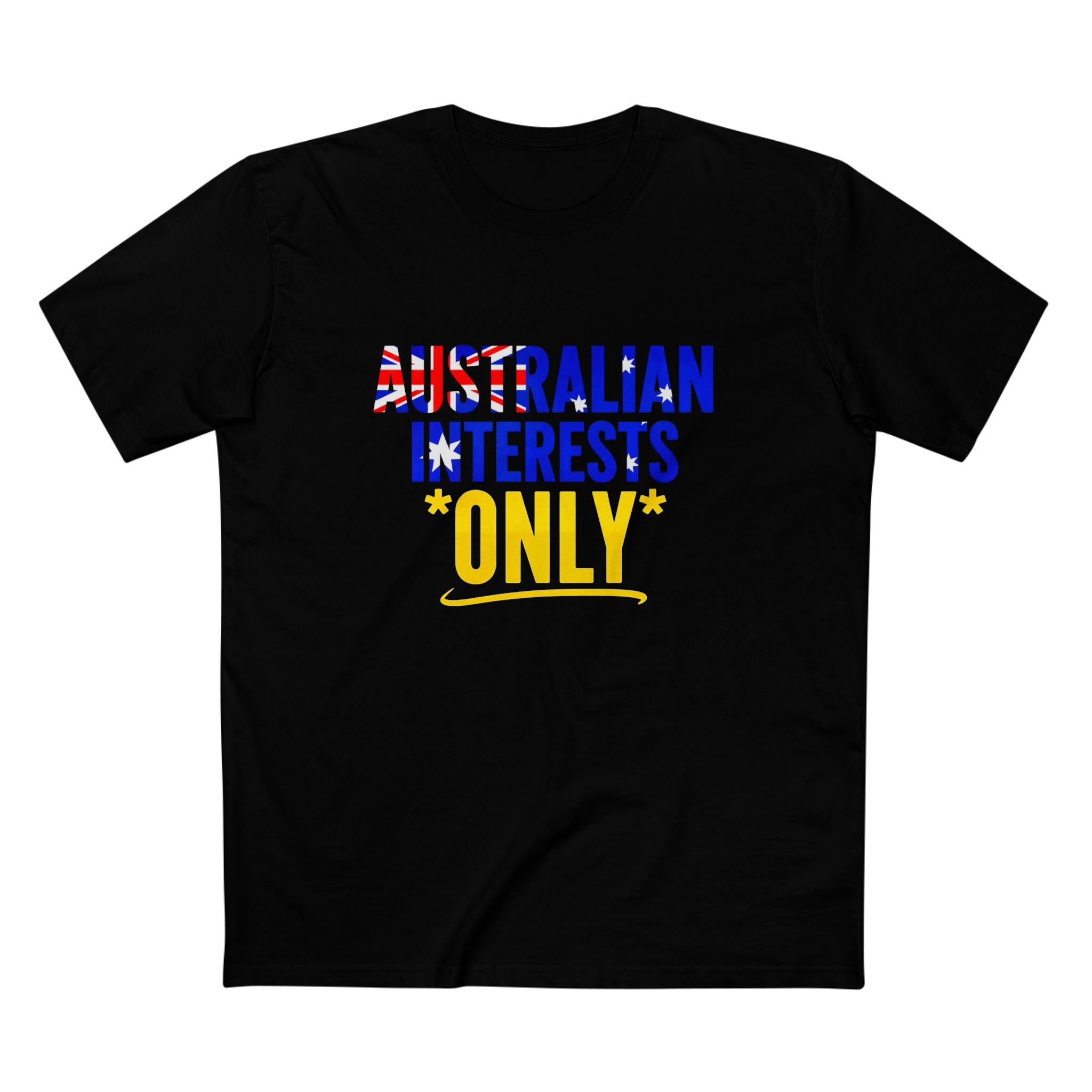Australian Interests Only T-Shirt — Patriotic Aussie Graphic Tee