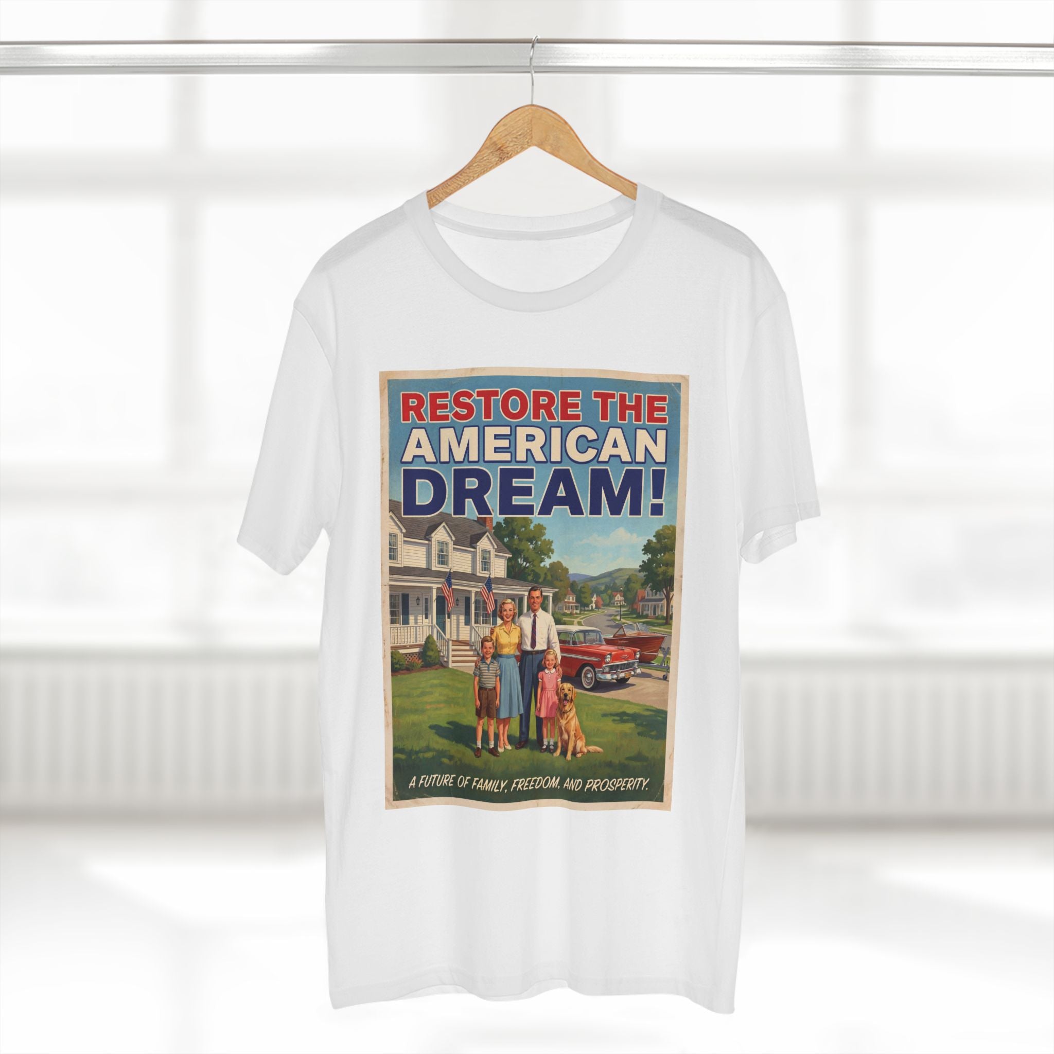 Restore the American Dream T‑Shirt — Retro Family Patriotic Graphic Tee